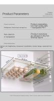 Organizador De Nevera Juego De Almacenamiento Para Frutas Y Huevos Estante De Almacenamiento En El Pasillo De La Nevera Caja De Cajón De Cocina Para Mantener Fresco Material PET+PE - details 9