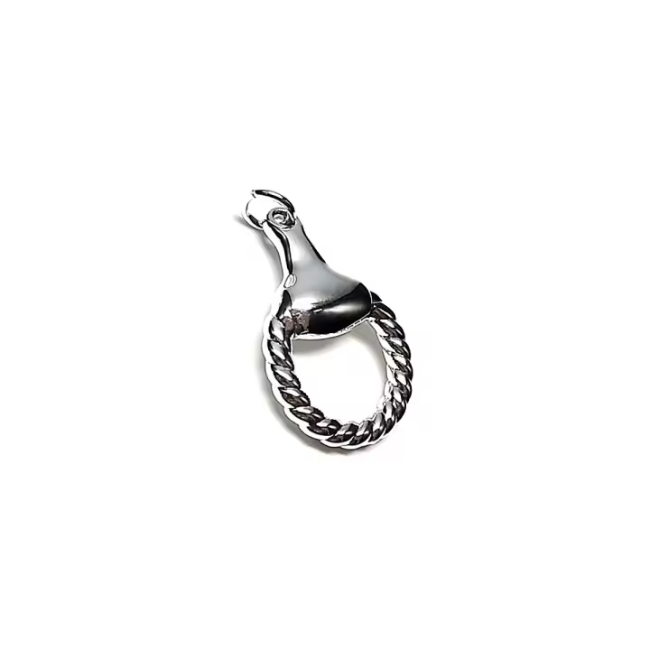Inmaculada Romero - Colgante Plata Ley 925m Liso Electroforming 35mm Unisex - 1