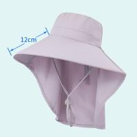 Gorro De Verano Para Mujer Protección UV Con Visera Ancha Y Capucha Para Pelo Estilo Casual Material De Poliéster Adecuado Para Pesca Y Senderismo - details 6