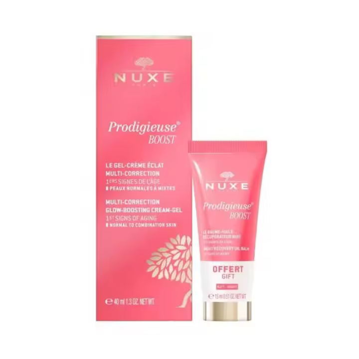 Nuxe Prodigieuse Boost Gel Crema Luminosidad (Piel Normal A Mixta) 40 ml + Regalo  Prodigieuse Boost Bálsamo 15 ml Pack - 1
