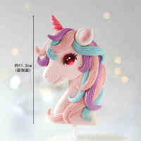 Topper De Pastel De Unicornio Rainbow Estrella Decoración Para Cumpleaños De Niña Fiesta De Boda Decoraciones Para Pastel - details 5