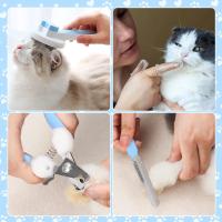Kit De Cepillado Para Gatos 8 Piezas Con Peine Antipulgas Champú Para Mascotas Cepillo Antihair Y Cepillo De Dientes De Silicona - details 4