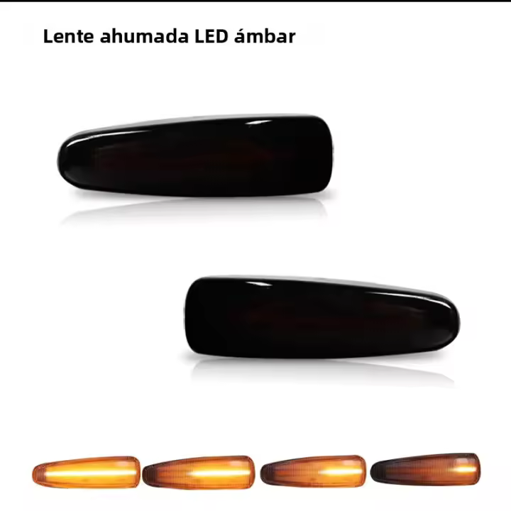 2pcs Luz De Marca Lateral LED Ambarina Secuencial Para Mitsubishi Lancer Evo X Mirage Outlander Sport Reemplaza Los Marcadores Laterales - 1