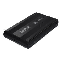 Carcasa De Disco Duro 3.5 Pulgadas Para SSD Y HDD SATA USB 2.0 Cubierta Protectora Negra Aluminio Externa Enclosure - details 2