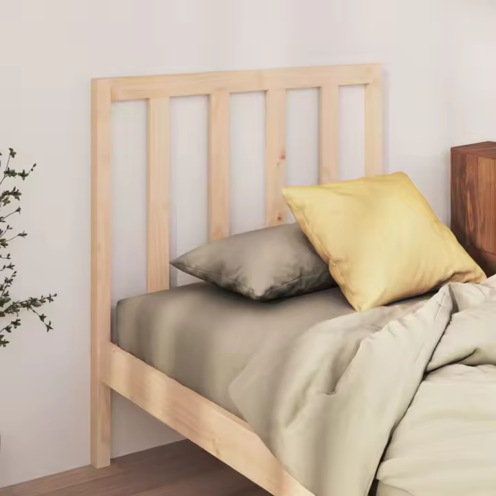 vidaXL Cabecero de cama madera maciza de pino 95x4x100 cm - 1