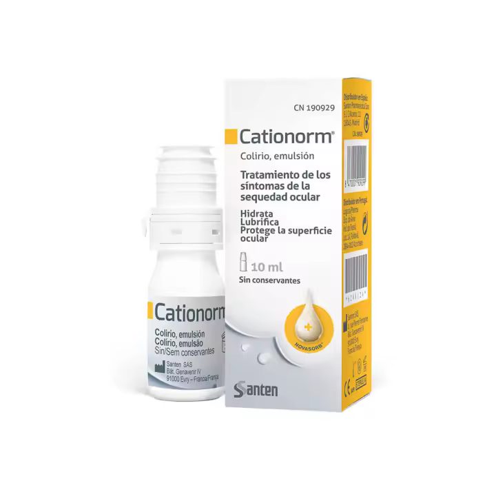 Cationorm Colirio Emulsión 10 Ml para Hidratación y Alivio Ocular - 1