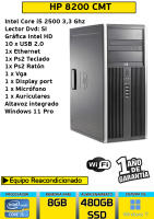 Ordenador de sobremesa HP 8200 cmt core i5 8 gb Ram 480 gb ssd - details 0
