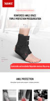 AOLIKES Soporte De Tobillo 1PCS Estabilizador De Tobillo Deportivo Con Cordones Ajustables Para Pie Espravado Manguito De Compresión - details 0
