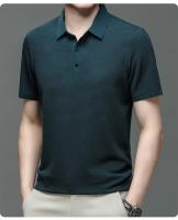 Camisa Polo Para Hombre Verano Manga Corta Seda Helada Fresca Y Transpirable Antisudoración Estilo Casual Negocios - details 29