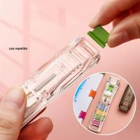 Dispensador De Clips De Papel Portátil Mini Estuche De Papel Con Recargables Y Mini Estornudador De Plástico Para Oficina - details 7