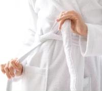 Albornoz de baño de Algodón cardado sin capucha. 100% Algodón premium Densidad 380gr. Disponible en varios colores. Tejido ultra suave y absorbente. Tamaños  M, L, XL y XXL - details 5