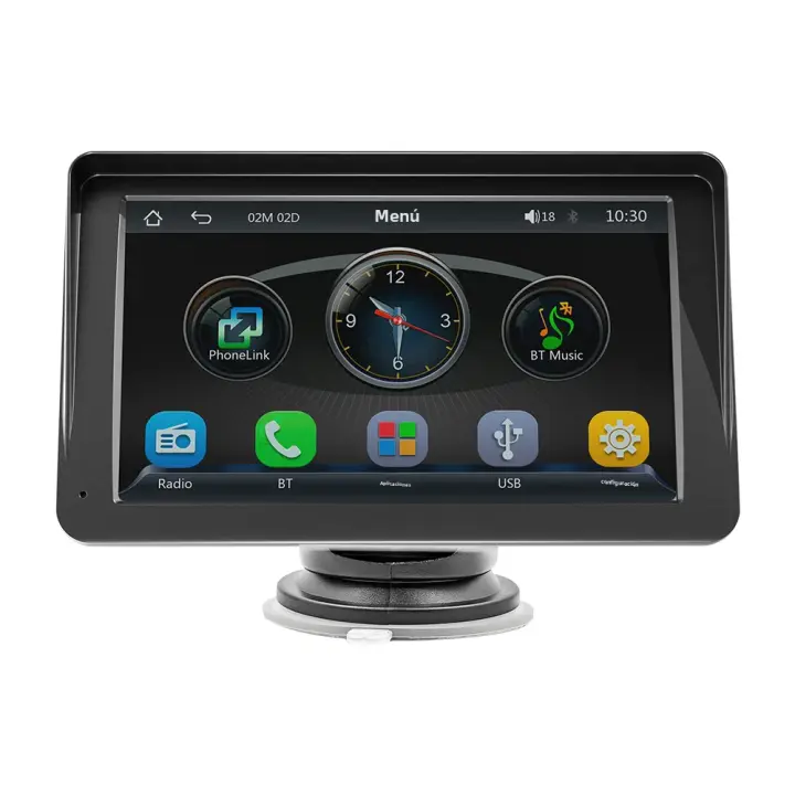 Radio De Coche B5300 7 Pulgadas Con CarPlay Y Android Auto Pantalla Táctil Multimedia Video USB AUX Para Cámara Trasera - 1
