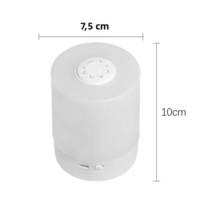 Lámpara De Noche LED Toque Recargable Para Mesa Iluminación De Dormitorio Luz Dimmable Decorativa Para Lectura Y Decoración - 1