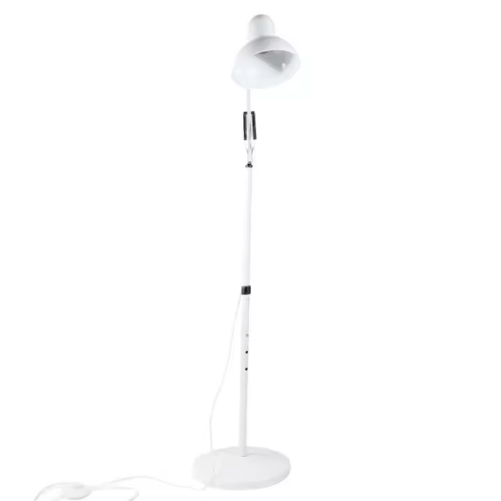 CRISTAL RECORD Lámpara de Pie Luxo Blanca - Iluminación Elegante - 1