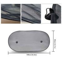 Visera De Protección Solar Para Coche Teléfono Móvil 1pc/2pcs Almohadilla De Sombra Para Ventana Trasera Protección UV Y Aislamiento De Calor - details 1
