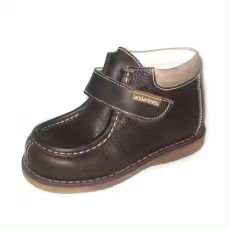 Botas de piel con velcro para niños de Andanines - 1