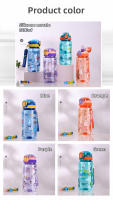 Botella De Agua Para Niños 600ml Con Palanca De Silicona Y Estilo Dinosaurio Resistente Al Desbordamiento Plástico Ecológico Para Verano - details 3