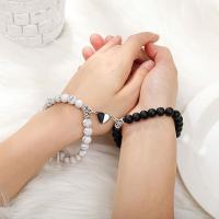 2 pulseras magnéticas para parejas, pulsera de atracción mutua a juego, pulsera de relación ajustable, pulsera de cuentas de piedra natural, regalos para parejas - details 4