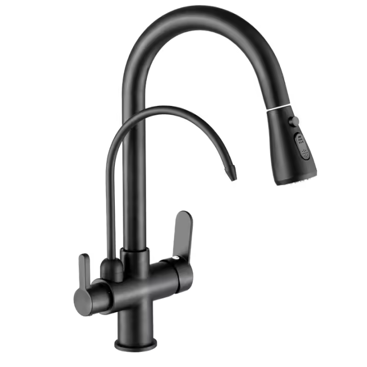 Grifo Extraíble 3 en 1 para Agua Caliente y Fría - 1
