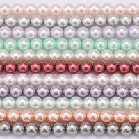 Perlas De Imitación De Vidrio Redondas Para DIY Joyería Pulseras Collares Decoración De Ropa 4 6 8 10mm Espaciadores Sueltos - details 0