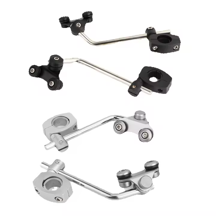 Areyourshop Soporte Universal Para Parabrisas De Motocicleta 7/8" 22mm Montaje En Manillar Estándar ABS Plástico + Metal - 1