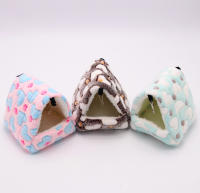 1 PC Almohadilla De Algodón Suave Para Ratoncillo Cojín De Dormir Para Animales Pequeños Casa De Hamster Invierno Cálido Color Aleatorio - details 6