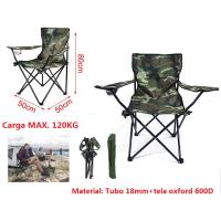 Silla de Camping Plegable con Portavasos y Bolsa de Transporte para Acampada, Picnic, Montaña y Pesca - - details 2
