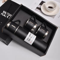 Botella Termo Aislada De Acero Inoxidable 500ML Set De Regalo Estilo Negocios Para Oficina Taza De Café Portátil Frascos Carafas - details 9