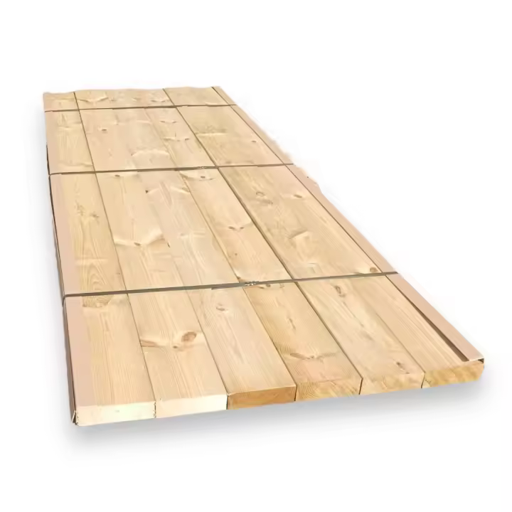 Pack de 6 tablones (viga) madera de pino tratado 45x145x2100 mm - 1