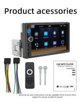 BQCC Estéreo De Coche 1Din 7" Pantalla Táctil HD IPS Con Luces Coloridas Carplay Wired Android Auto Mirrorlink TF FM BT USB Multimedia Universal - details 17