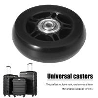 Ruedas De Equipaje Silenciosas Para Reparación Y Reemplazo De Maletas Partes De Suitcase Con Ejes De Diámetro 40/45/50/60/70/90mm Negro Material De Goma Y Metal - details 1