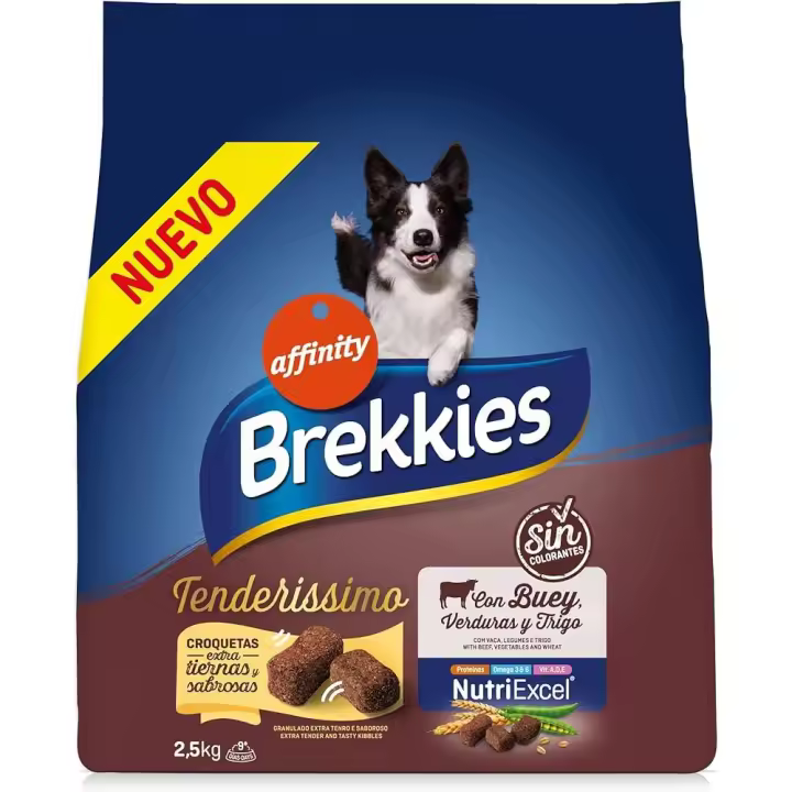 Affinity Brekkies Tenderissimo Pienso para Perros con Buey 2.5 Kg - 1