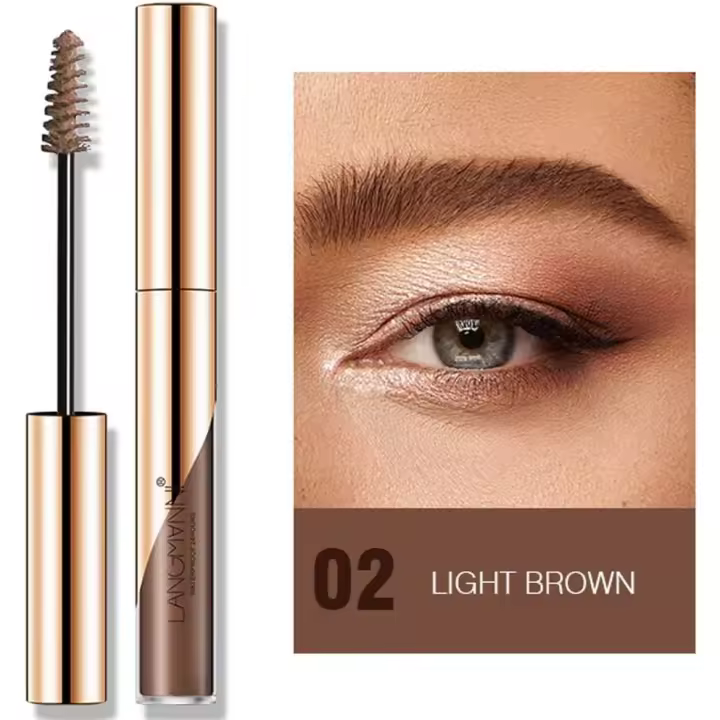 Gel para cejas, tinte/tinte semipermanente para cejas, resistente al agua y al sudor, de secado rápido (marrón) - 1