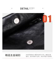 Bolso De Hombro Para Mujer Estilo Rock Negro Nueva Moda Bolso De Mano Con Cadena Monedero Cruzado Single Para Diario - details 8