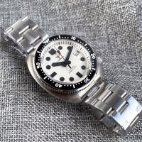 Reloj Automático De Acero Inoxidable Para Hombres Resistente Al Agua 30Bar Con Bisel De 120 Clicks Y Corona De 4.1 Pulgadas Cristal De Zafiro Blanco Turtle Professional Diver Master - details 20
