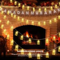 Lámpara De LED Para Ramadan 1pc Transparente Con Botella De Aceite Decoración De Fiesta De Eid Al-Fitr En Exteriores Y Hogar Luz De Cadena Para Celebraciones Islámicas - details 6