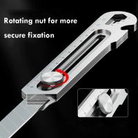 Cuchillo De Utilidad 6 En 1 Retráctil De Acero Inoxidable Multiusos Caja Cortador Resistente Al Agua Con Hojas Desmontables - details 1