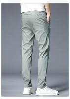 Pantalones Casuales Para Hombre Estilo Clásico Verano Nuevos 4 Colores Mallas Delgadas Moda Negocios Ajustados Color Sólido Algodón Talla 38 - details 11