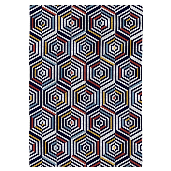 NAF NAF- Alfombra decorativa CONCENTRIC. Disponible en varios tamaños. - 1