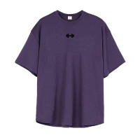 Camiseta De Correr Para Hombre Verano Deberax Suelta Con Hombros Caídos Manga Corta Malla Fitness Ropa De Gimnasio O-Neck - details 8