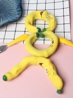 Juguete De Goma Suave Para Mascotas Bano De Plátano Alivio Del Estrés Juguete Interactivo Para Perros Material De Goma Origen China - details 1