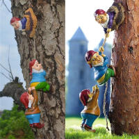 Gnomos De Escalada En Resina Figura De Arte Gnomos Para Jardín Adorno De Paisaje De Patio Decoración Del Hogar Regalo - details 5