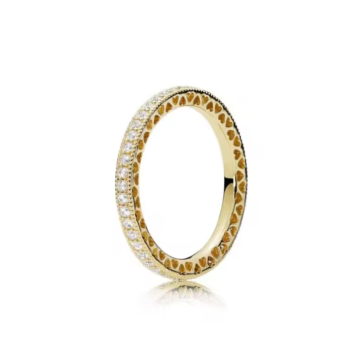 Anillo Corazones de PANDORA Shine Talla 56 167076CZ-56 PANDORA Silver Hearts Anillo Pandora original - 1