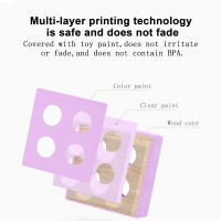 Bloques De Construcción De Madera Montessori Juguete Educativo Para Niños Y Niñas Desarrollo Temprano Aprendizaje Color Y Forma - details 6