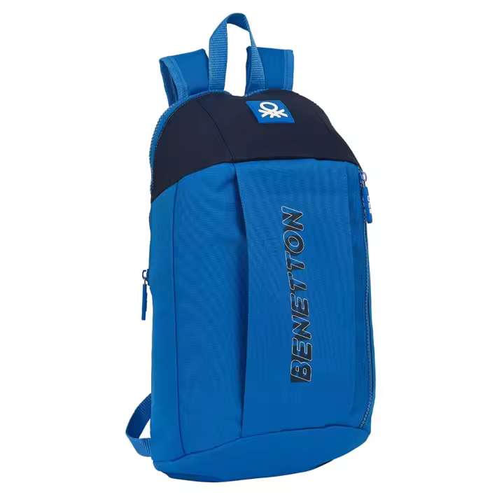 MINI MOCHILA CREMALLERA VERTICAL BENETTON "DEEP WATER" - 1