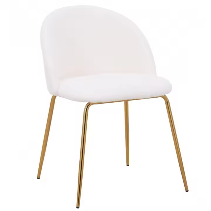 Silla TED, patas doradas, tapizado lana - 1