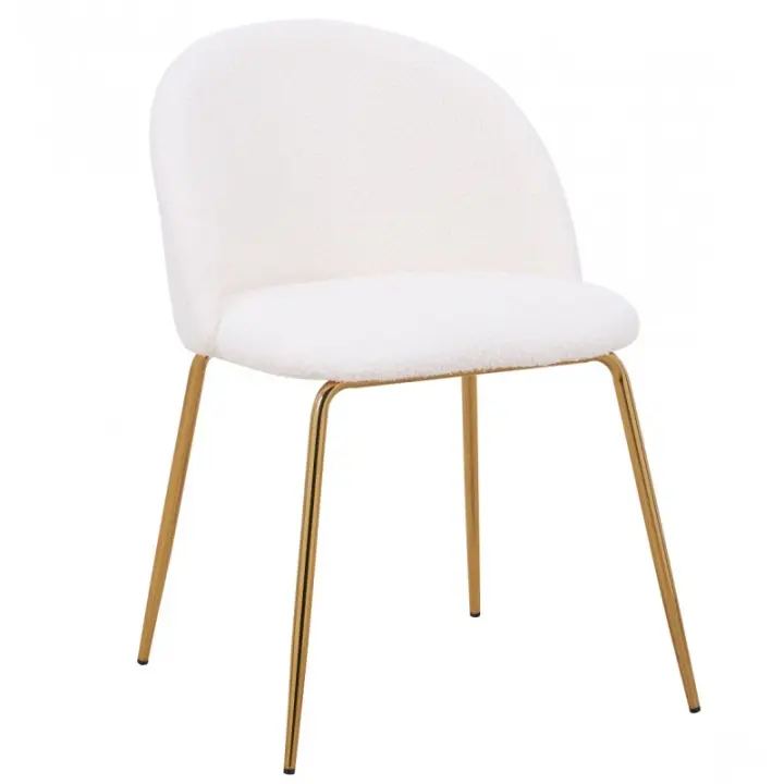 Silla TED, patas doradas, tapizado lana - 1