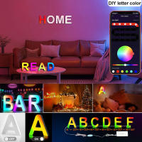 LED Letras Iluminadas Con Color Glitter Y APP MeRGBW Luz Nocturna De Alfabeto Para Decoración De Barra Regalo Y Muro - details 3