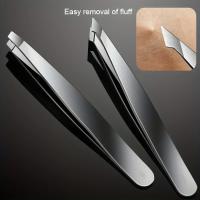 Set De 4 Pinzas Para Cejas De Acero Inoxidable Colores Variados Portátiles Para Pelar Barba Y Cejas Herramienta De Aseo Personal - details 2