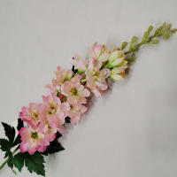 Flor Artificial De Lino Delphinium 75cm En Seda Para Decoración De Hogar Boda Navidad Sala De Estar DIY Flores Falsas Nordicas - details 5